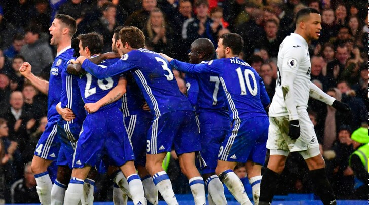 Risultati immagini per chelsea swansea 3-1