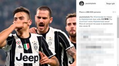 Juventus, tutte le reazioni social. Dybala: «Per Carnevale ho messo la dybalamask due volte»