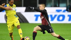 Doppietta di Bacca e gol di Lapadula, Milan-Chievo termina 3-1