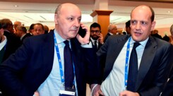 Juventus-Roma in assemblea. Marotta scherza con Baldissoni
