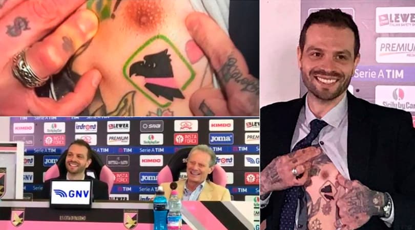 Palermo, Paul Baccaglini: l'ultimo tatuaggio del presidente