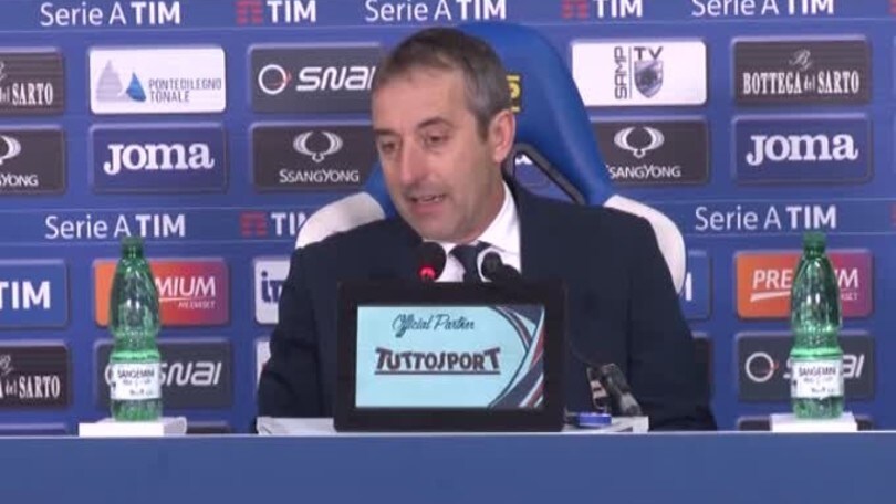 Giampaolo: "Nonostante la sconfitta, atteggiamento positivo"