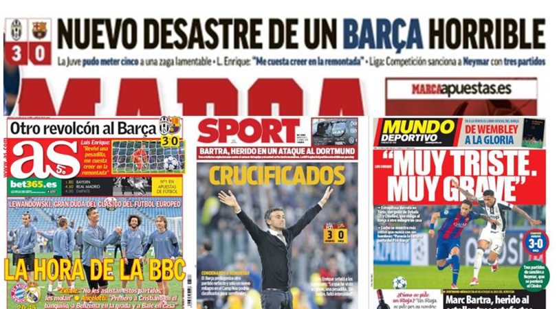 Champions League, il disastro del Barcellona sui giornali spagnoli
