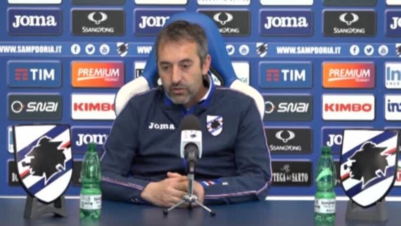 Giampaolo: "Sassuolo? Gara per verificare nostro organico"