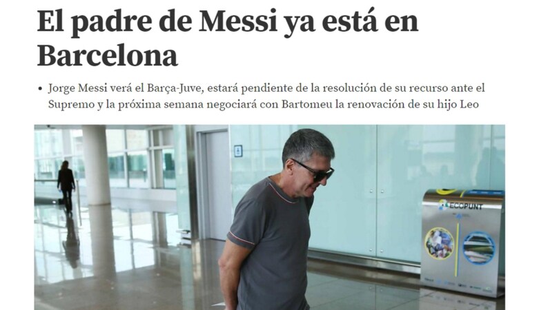 Barcellona-Juventus, c'è anche papà Messi: operazione rinnovo