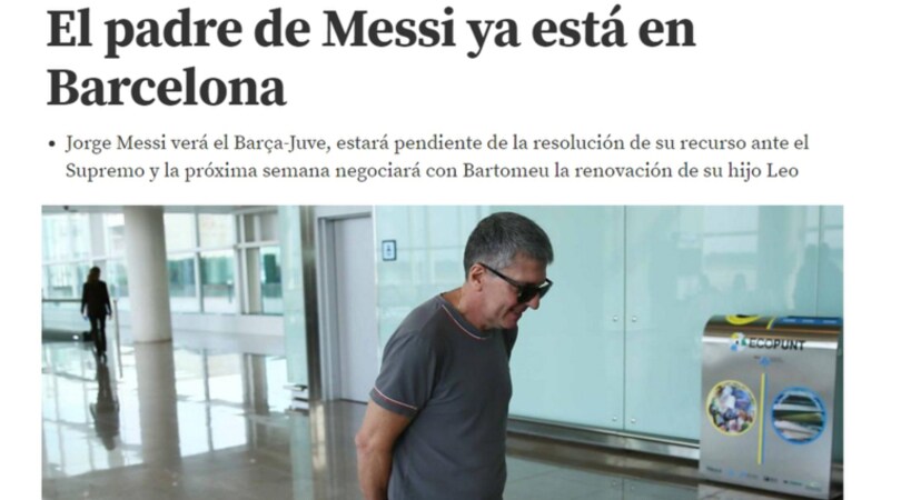 Barcellona-Juventus, c'è anche papà Messi: operazione rinnovo