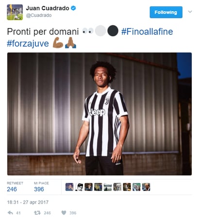 Gaffe Cuadrado: svela sui social la nuova maglia della Juventus
