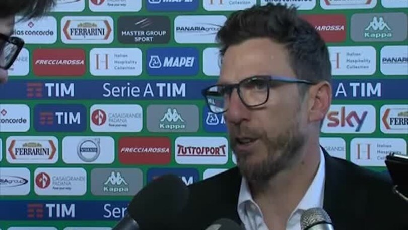 Di Francesco: "Abbiamo mostrato ottime trame di gioco"