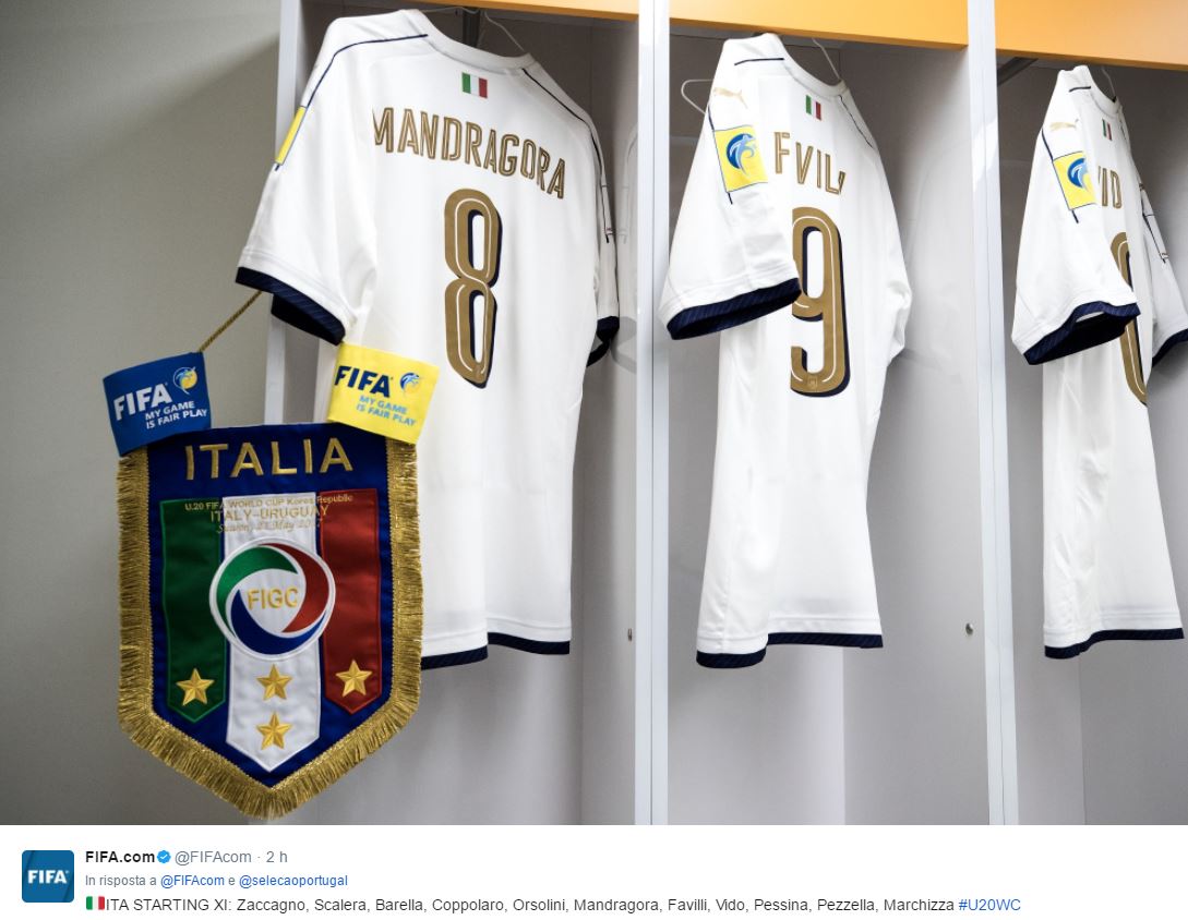 Mondiali U-20, Italia-Uruguay 0-1: vince Bentancur, segna Amaral