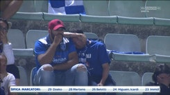 La disperazione dei tifosi dell'Empoli