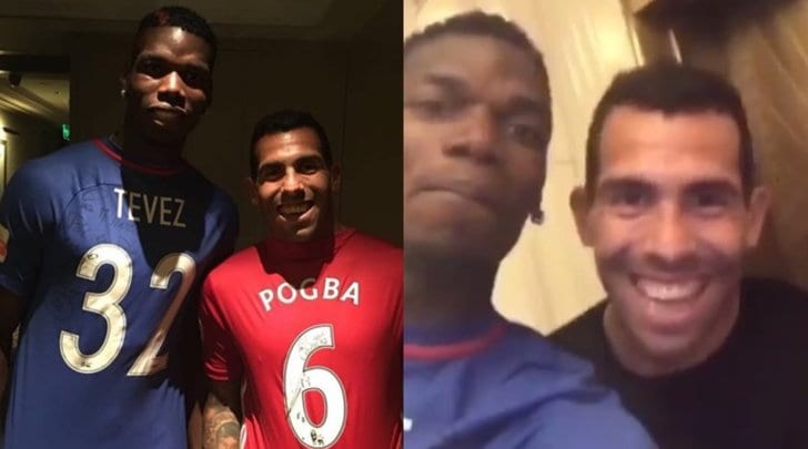 Pogba e Tevez di nuovo insieme Felice di rivederti fratello