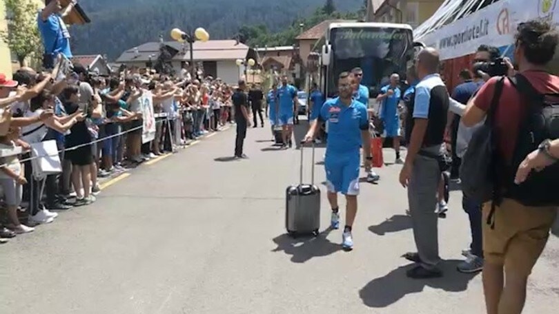 Napoli in hotel a Dimaro: ecco l'arrivo