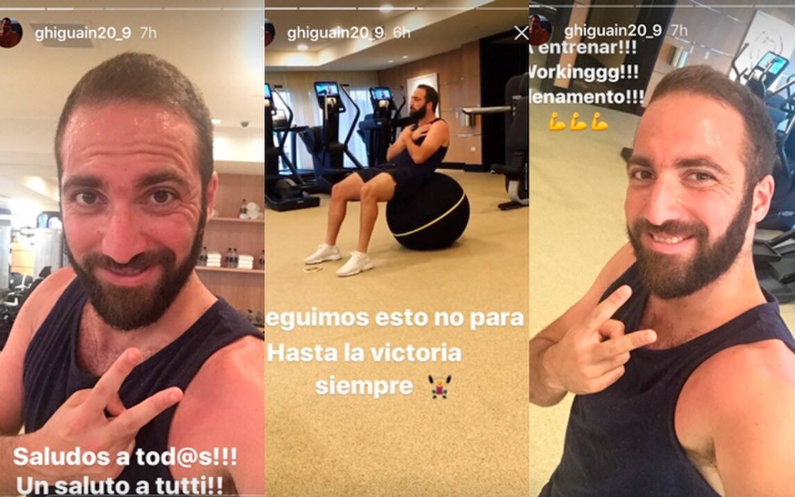 Juventus, Higuain suda anche in vacanza: che allenamento aspettando il ritiro!
