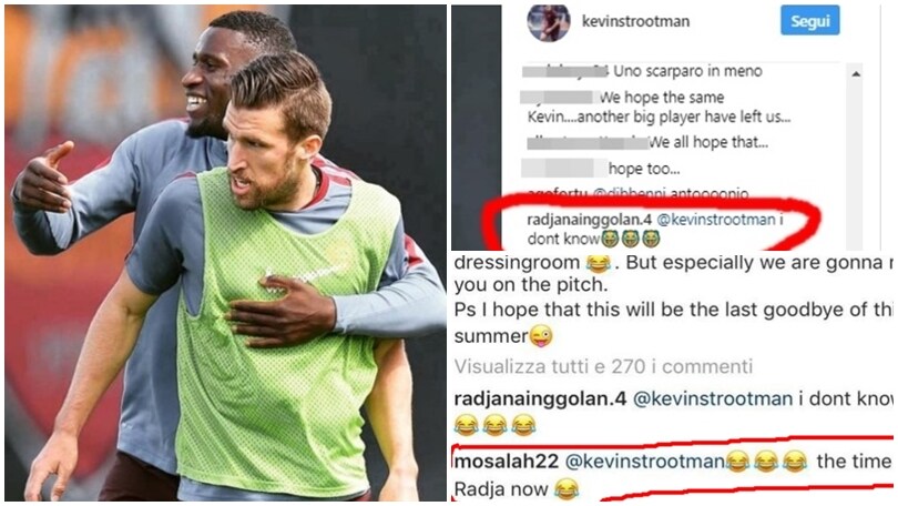 Roma, Strootman saluta Rüdiger e Salah commenta «Ora tocca a Nainggolan»