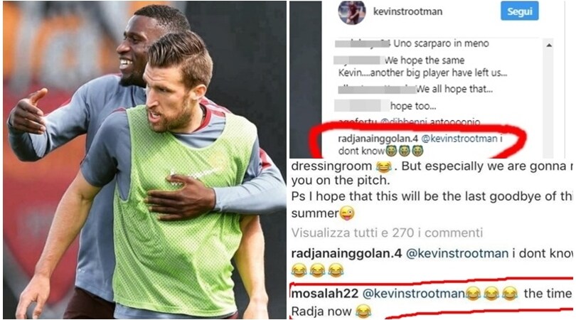 Roma, Strootman saluta Rüdiger e Salah commenta «Ora tocca a Nainggolan»