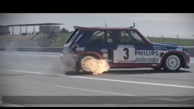 Lo show del pilota 70enne sulla R5 Turbo