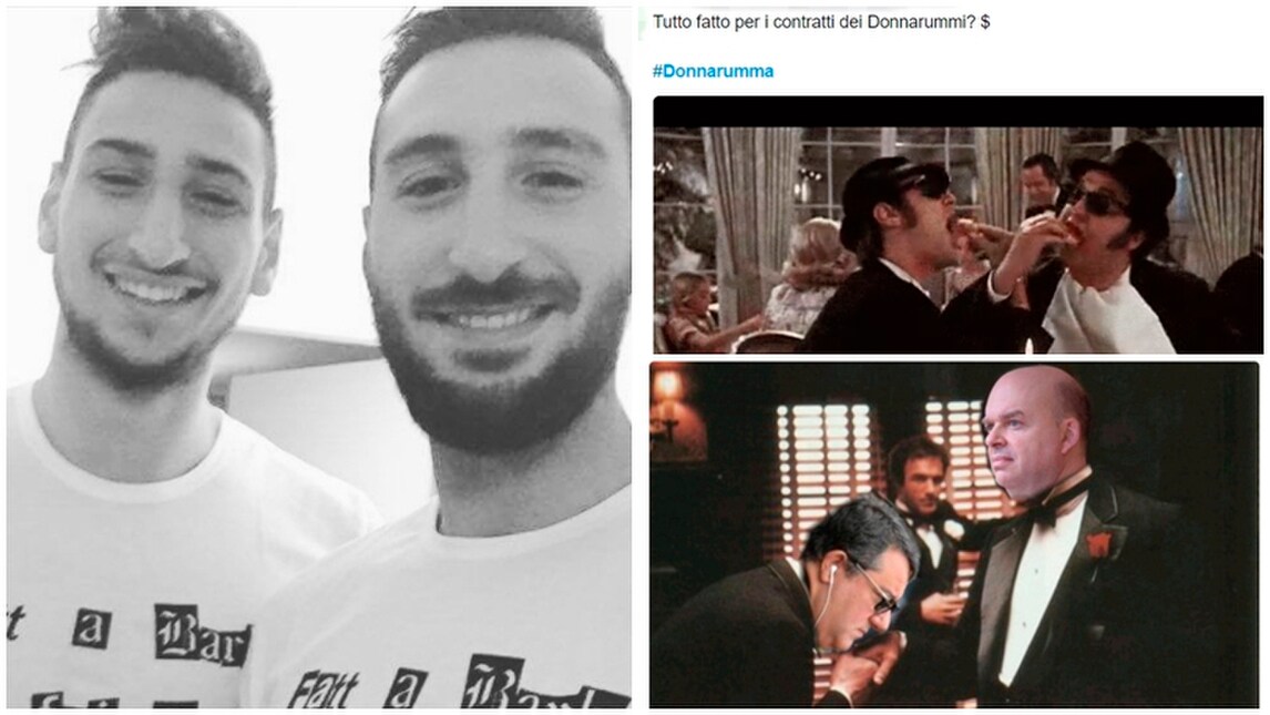 Milan, i Donnarumma firmano e il web reagisce così