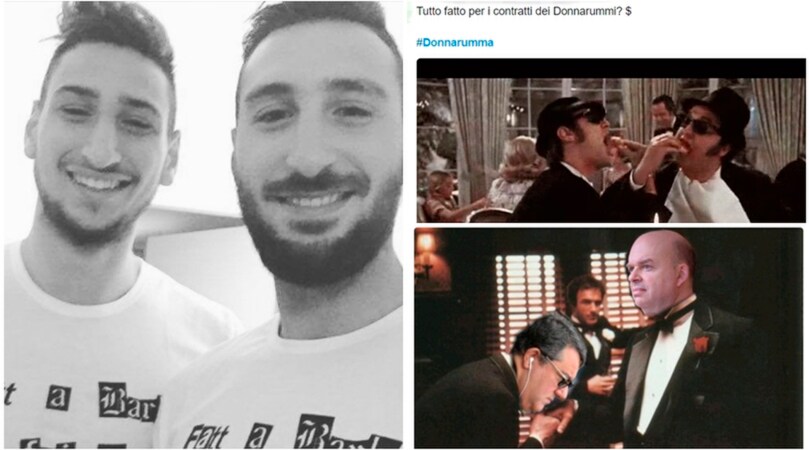 Milan, i Donnarumma firmano e il web reagisce così