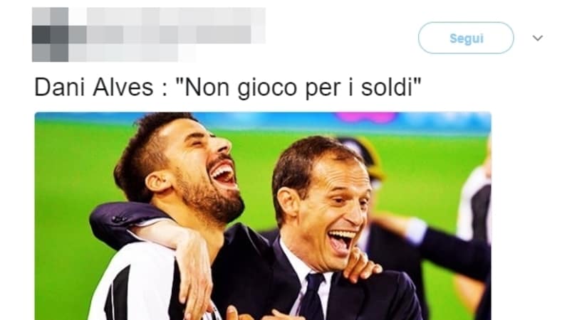 Dani Alves, i tifosi: «Ma quale ambizione! Al Psg per i soldi»