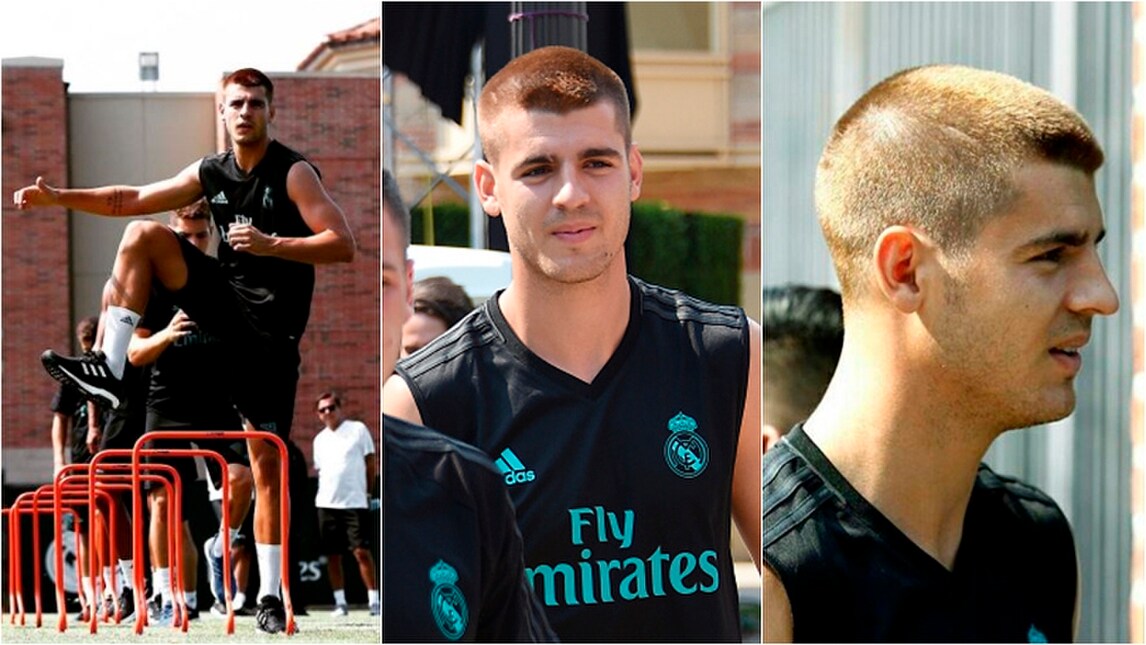 Morata cambia look: nuovo taglio con il Real Madrid a Los Angeles