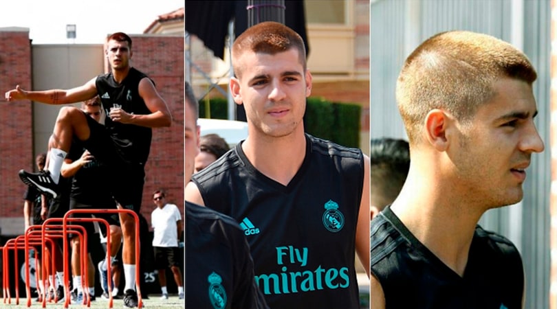 Morata cambia look: nuovo taglio con il Real Madrid a Los Angeles