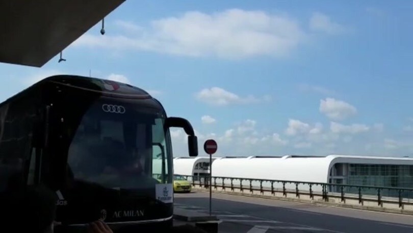 Milan, si parte per la Cina