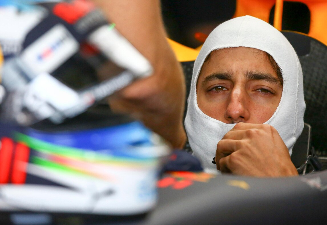 F1 Red Bull, 5 posizioni in meno per Ricciardo