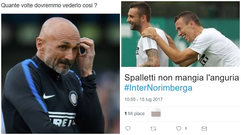 L'Inter di Spalletti battuta dal Norimberga e il web non perdona