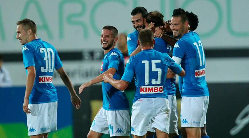 Napoli-show col Trento e De Laurentiis ci crede: «Scudetto? È l'anno buono»