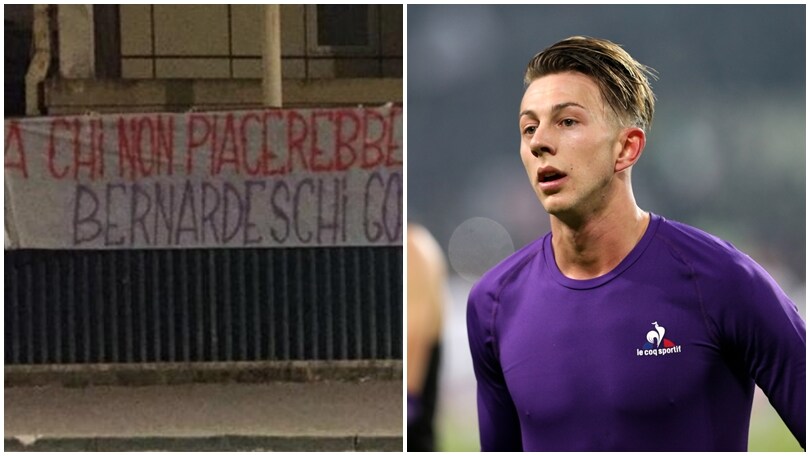 Fiorentina, i tifosi si scagliano contro Bernardeschi con uno striscione