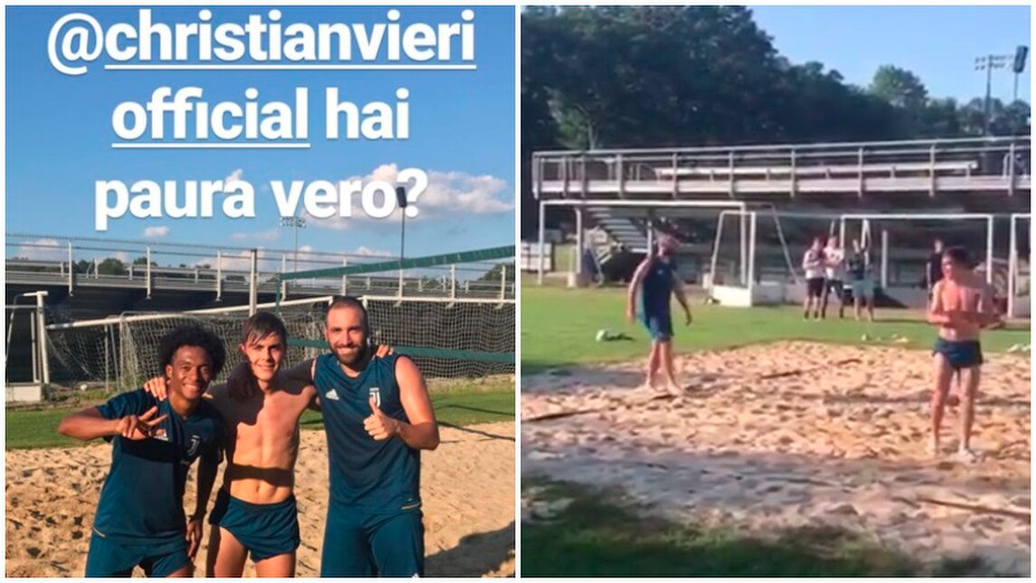 Dybala, Higuain e Cuadrado campioni di footvolley. Vieri accetta la sfida