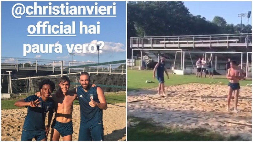 Dybala, Higuain e Cuadrado campioni di footvolley. Vieri accetta la sfida