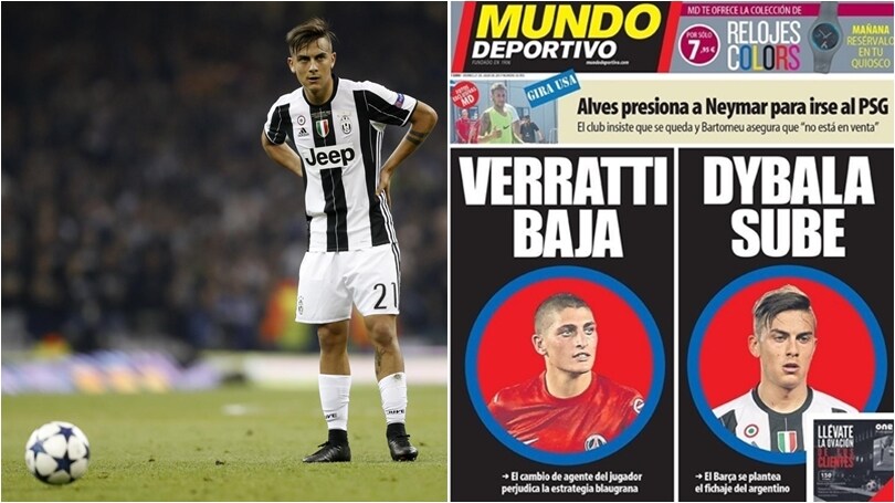 Calciomercato, dalla Spagna: «Barcellona su Dybala se salta Verratti»