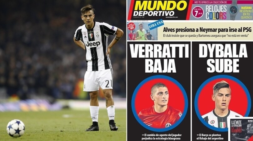 Calciomercato, dalla Spagna: «Barcellona su Dybala se salta Verratti»