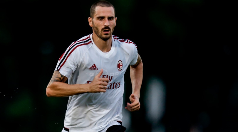 Milan, primo allenamento in Cina per Bonucci