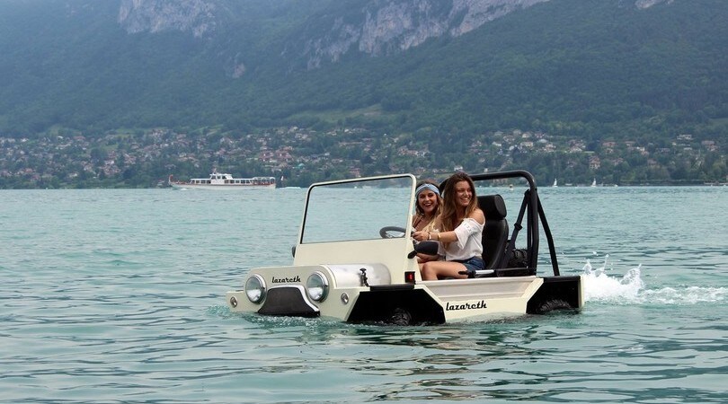 Mini Moke Anfibia by Lazareth, la piccola anfibia