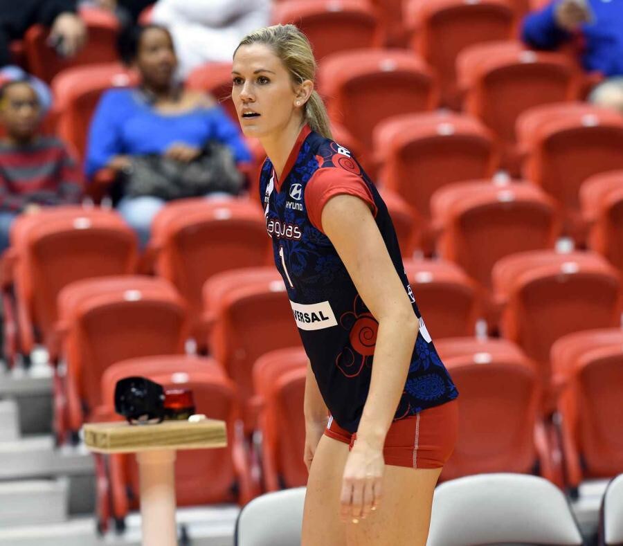L'opposta USA Annie Drews alla Sab Legnano