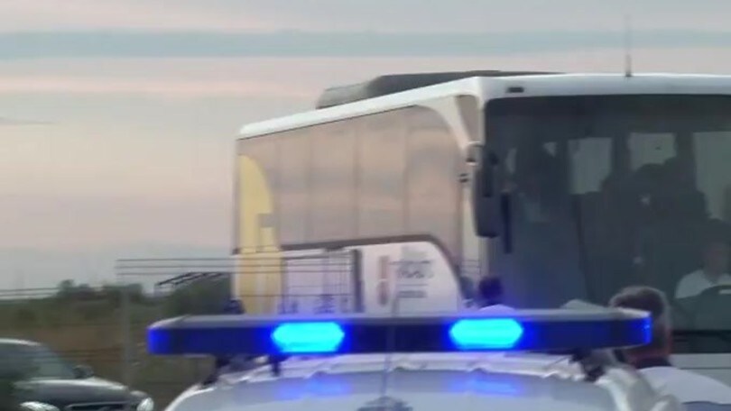 Milan a Craiova: il pullman resta bloccato