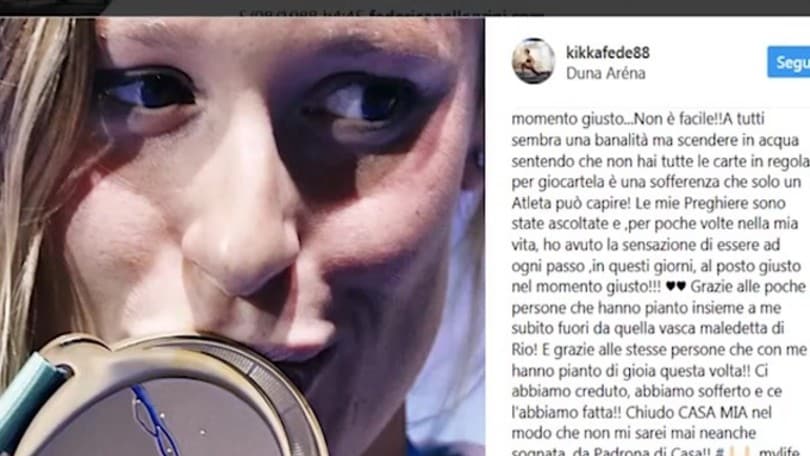 Federica Pellegrini: "Chiudo "Casa mia" da padrona"