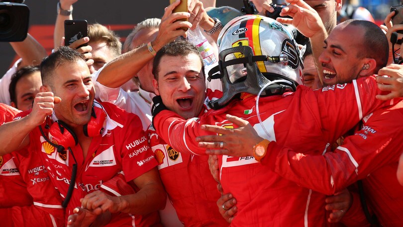 F1 Ferrari, Vettel: «Vittoria grandiosa, ma è stata dura»