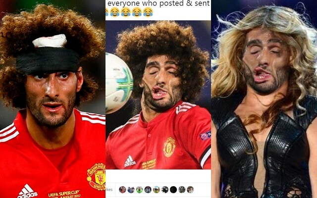 La pallonata a Fellaini diventa virale