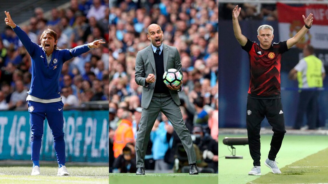 Conte-Guardiola-Mourinho, la Premier League è una sfida a tre