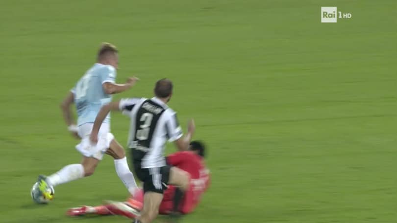 Contatto Immobile-Buffon, Massa fischia il rigore. Guarda la fotosequenza