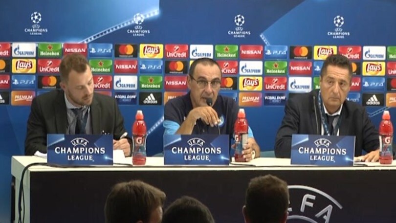 Sarri: "C'era il rischio di calare a centrocampo"