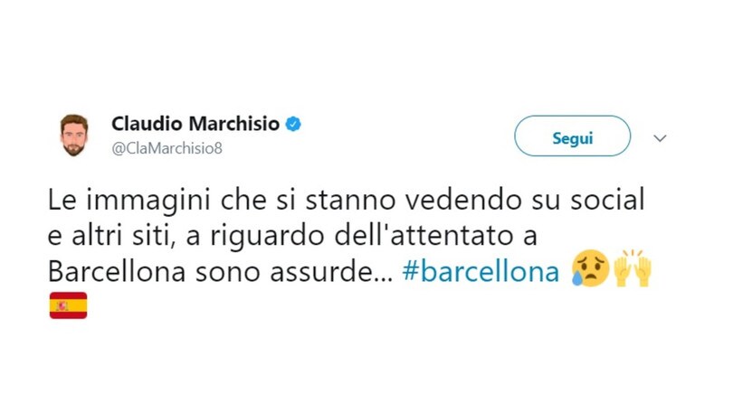 Il mondo del calcio si stringe a Barcellona dopo l'attentato