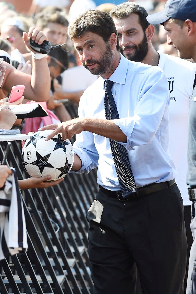 Juventus, Agnelli a Casa Milan: visita di cortesia