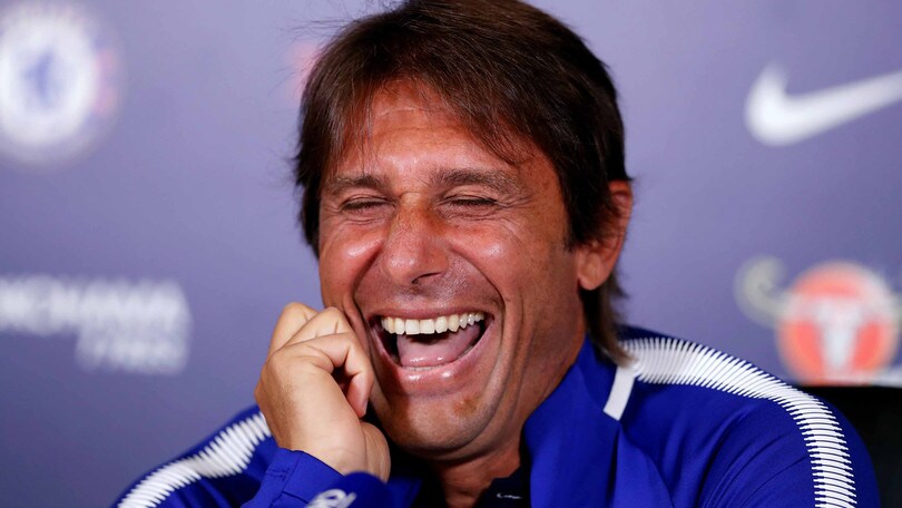 La risata di Conte dopo la domanda su Diego Costa