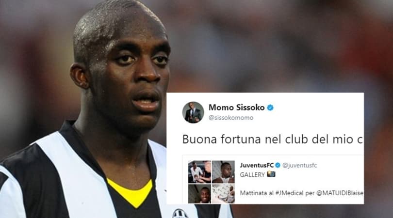 Matuidi, gli auguri dell'ex Sissoko emozionano il tifo juventino