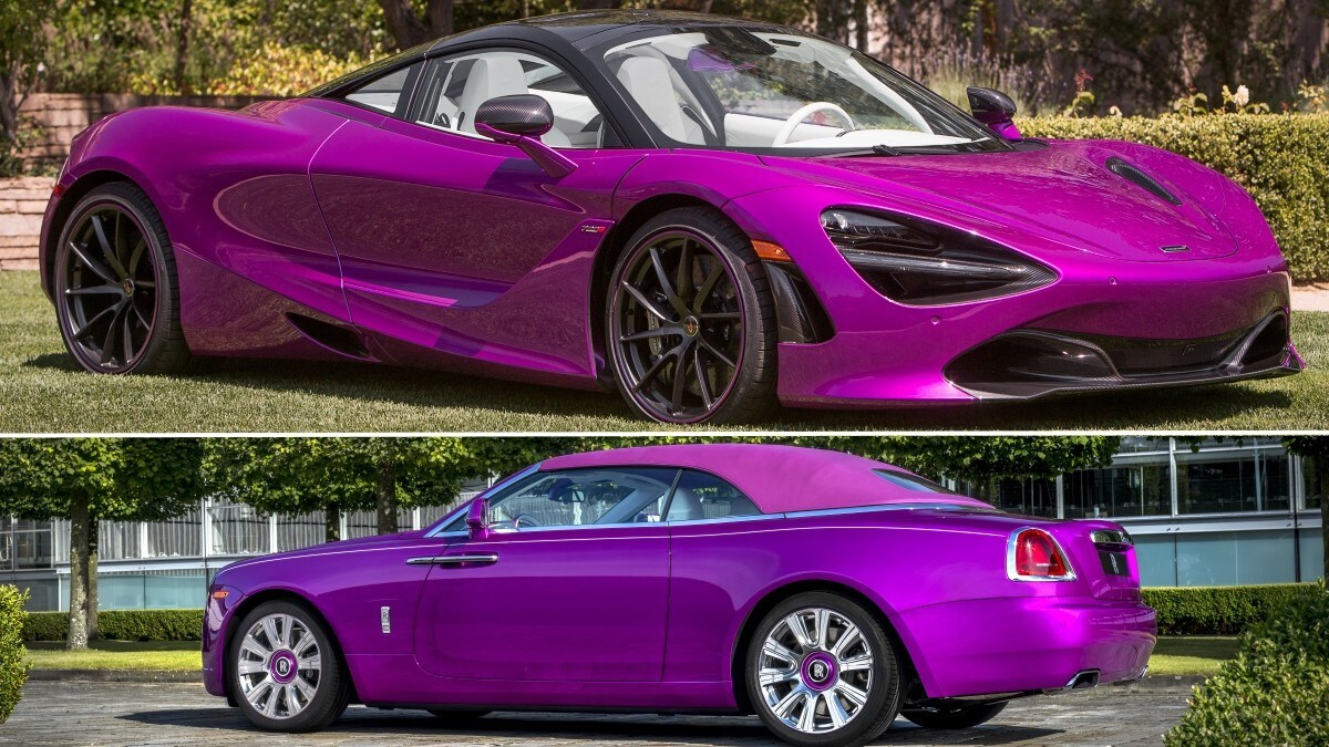 Fucsia mon amour, la McLaren e la Rolls di un originale collezionista