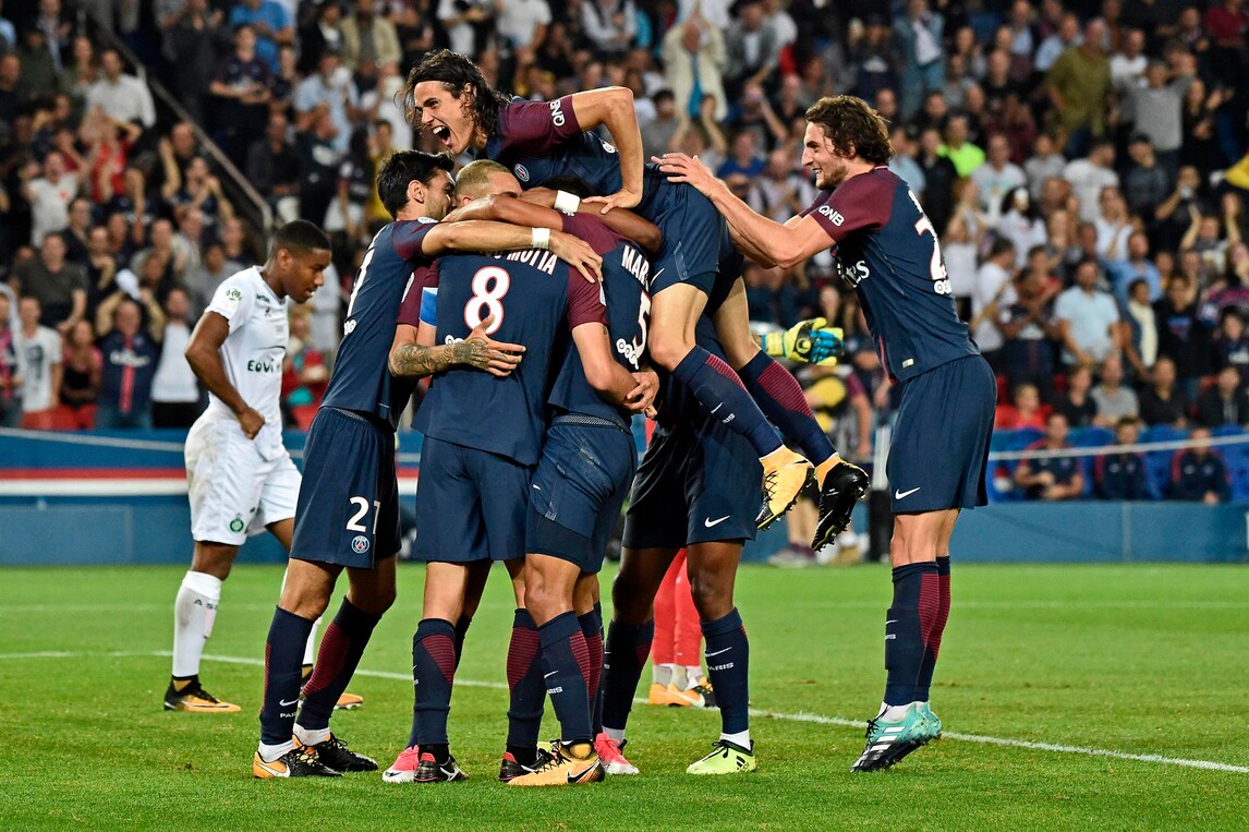 Neymar a secco, ma il Psg vola con Cavani e Motta: 3-0 al St. Etienne